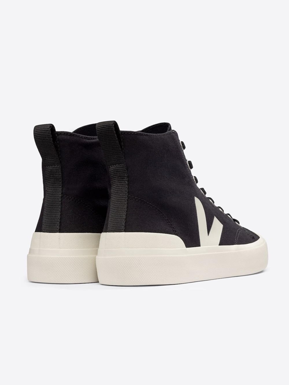 VEJA Wata II High Top Canvas Sneakers in Black/Pierre - Picture 4 of 13